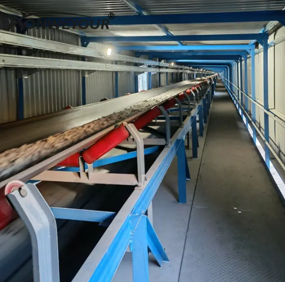 Transportador de correia terrestre modular de longa distância
